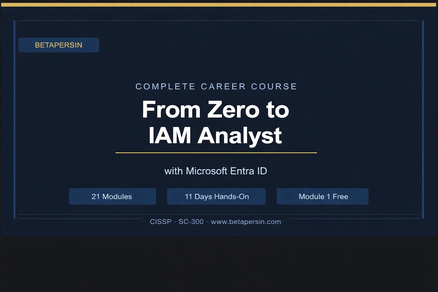 From Zero to IAM Analyst with Microsoft Entra ID